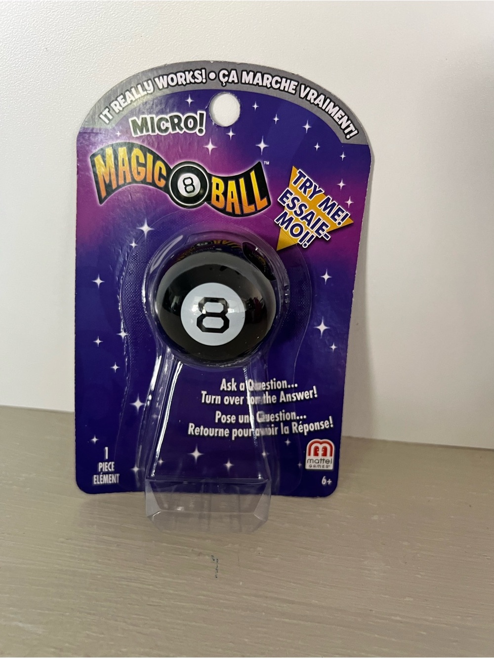 NIB Mattel Micro Magic 8 Ball Mini Fortune Teller Toy New Sealed 2026